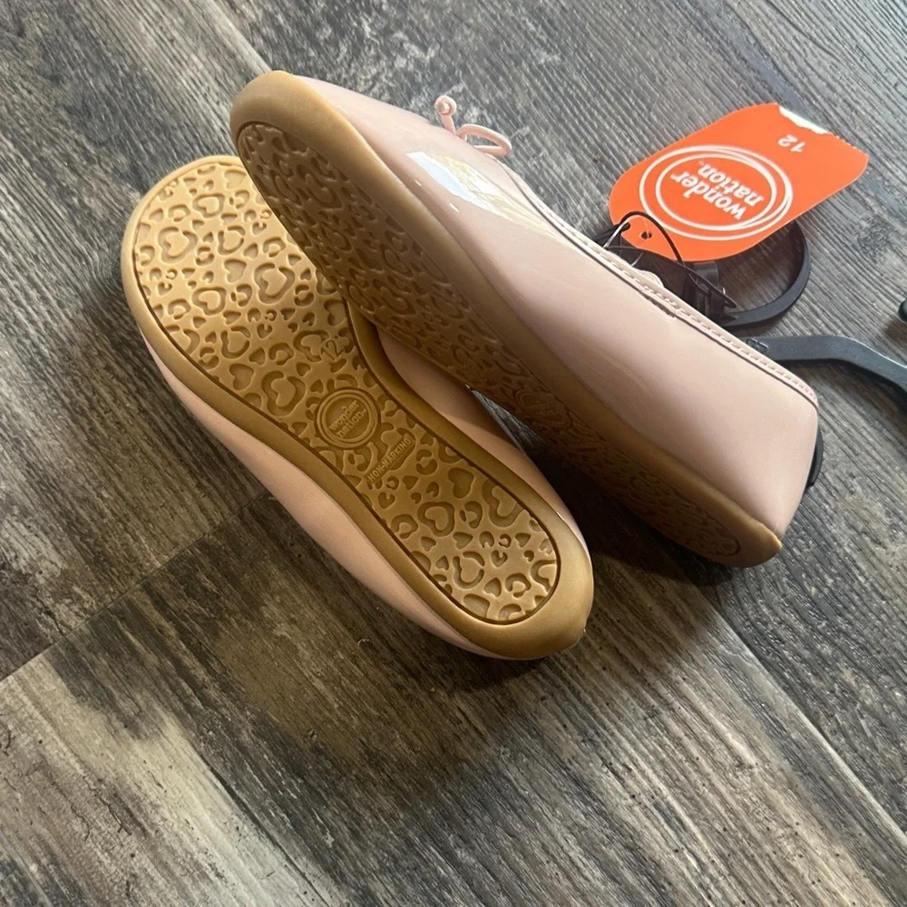 NEW Wonder Nation Blush Ballet Flats size 12